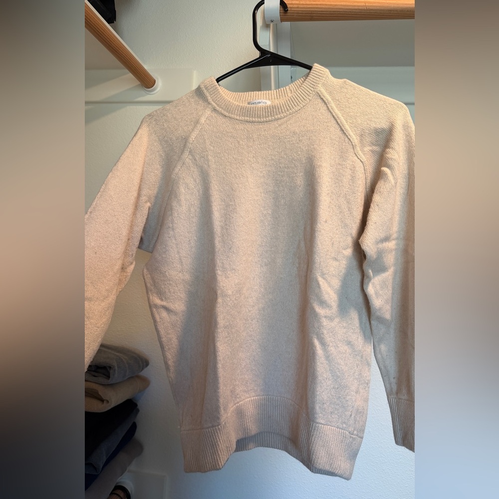 Malo wool cashmere cream men’s sweater